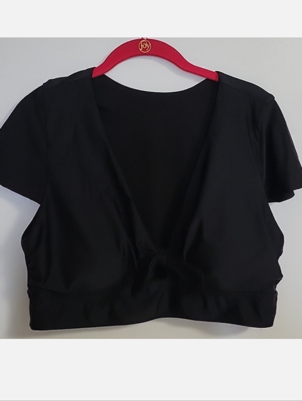 Torrid Black Knot Front Swim Crop Top Size 1X Sold Out - Picture 3 of 7